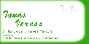 tamas veress business card